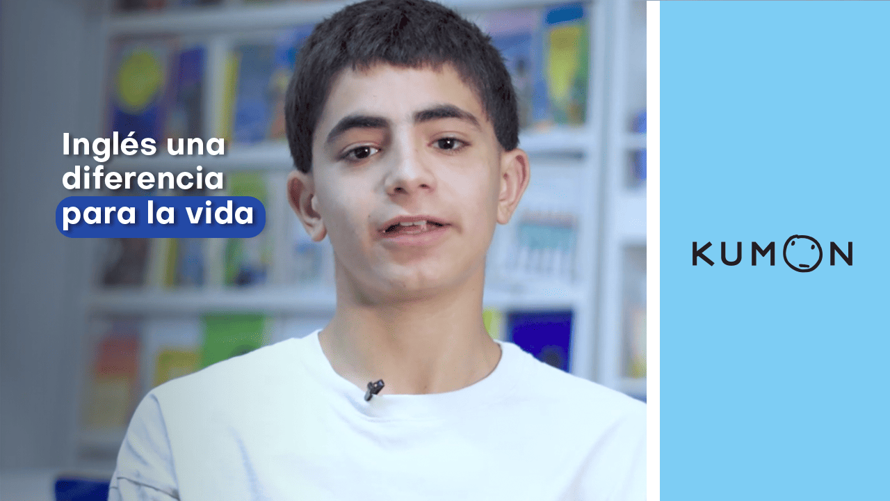 Foto de perfil de un alumno hablando sobre los benefícios de Kumon inglés-Chile